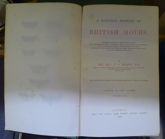 Set of 4 volumes, British Moths